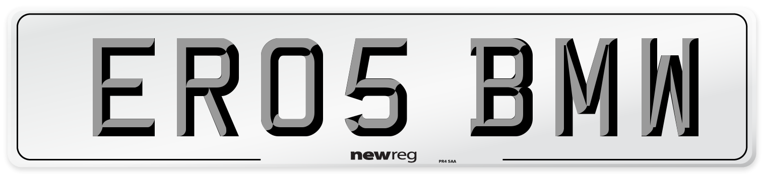 ER05 BMW Number Plate from New Reg